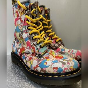 DR. MARTENS x Hello Kitty & Friends 1460 Canvas Boots, Limited Edition, Size 6